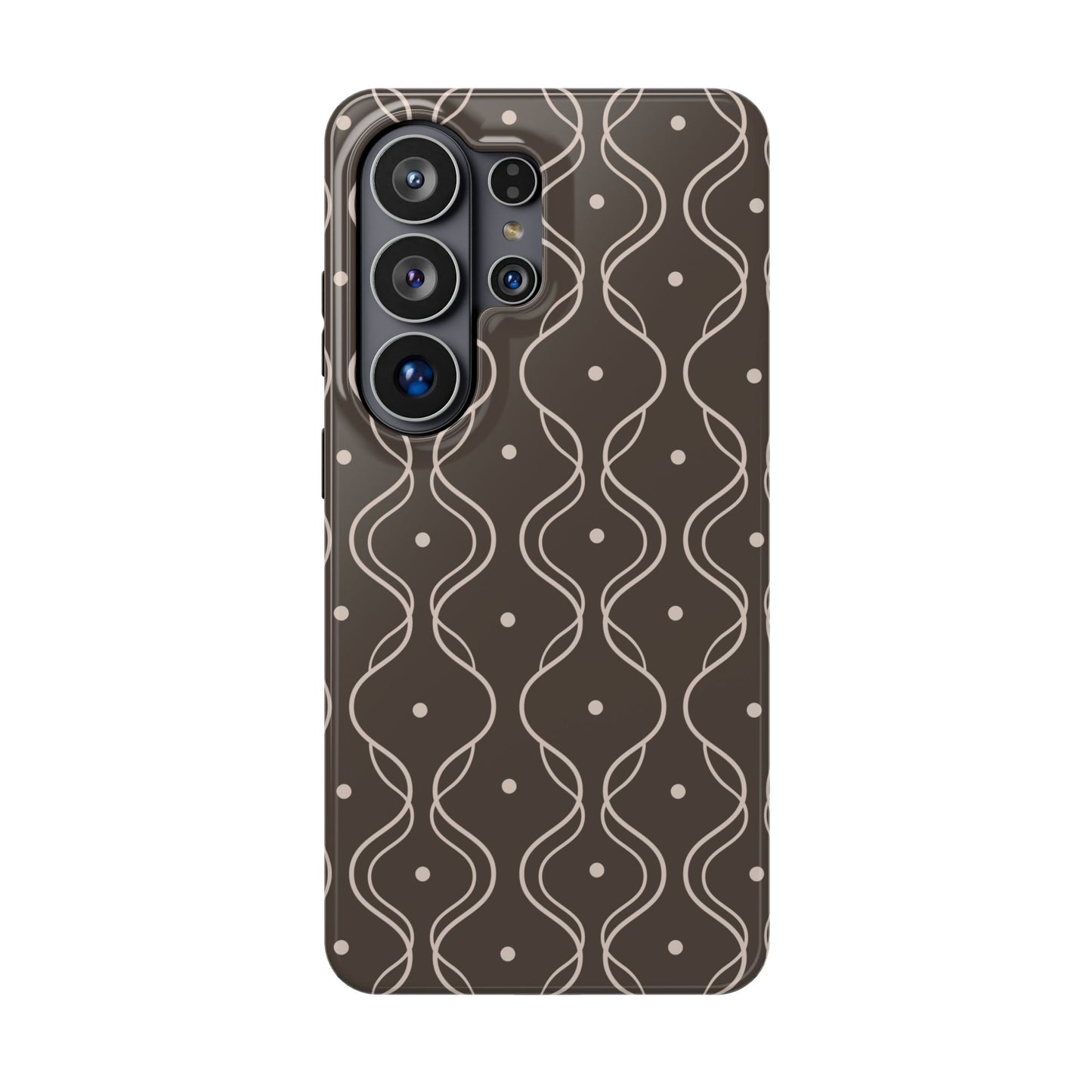 Soft Wave Samsung Phone Case - Brown