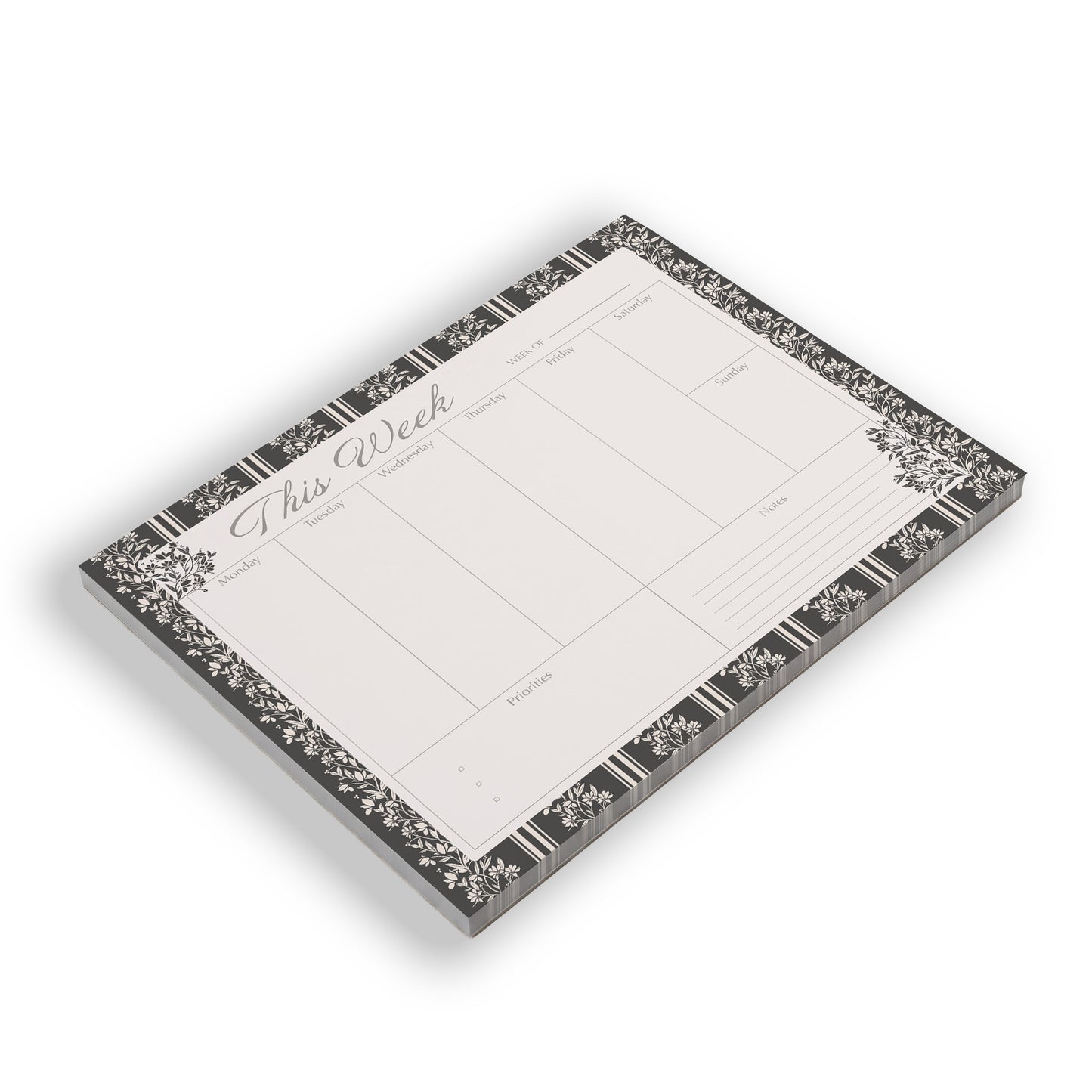 Weekly Desk Pad | Midnight Floral
