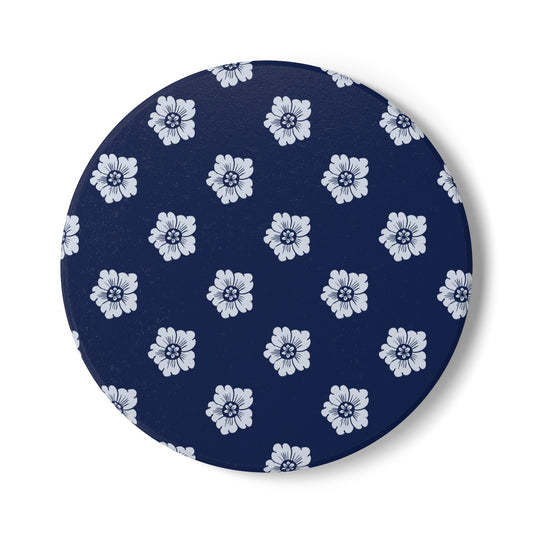 Indigo Florette Ceramic Coasters