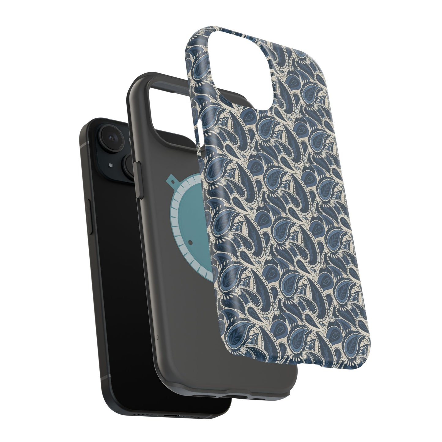 Paisley Phone Case - Dark Blue