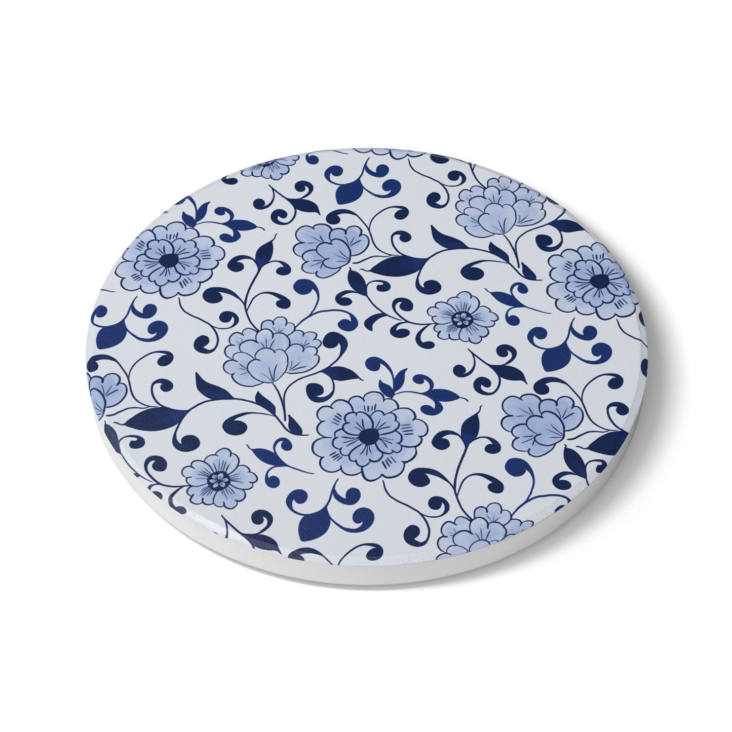 Indigo Garden Ceramic Coasters