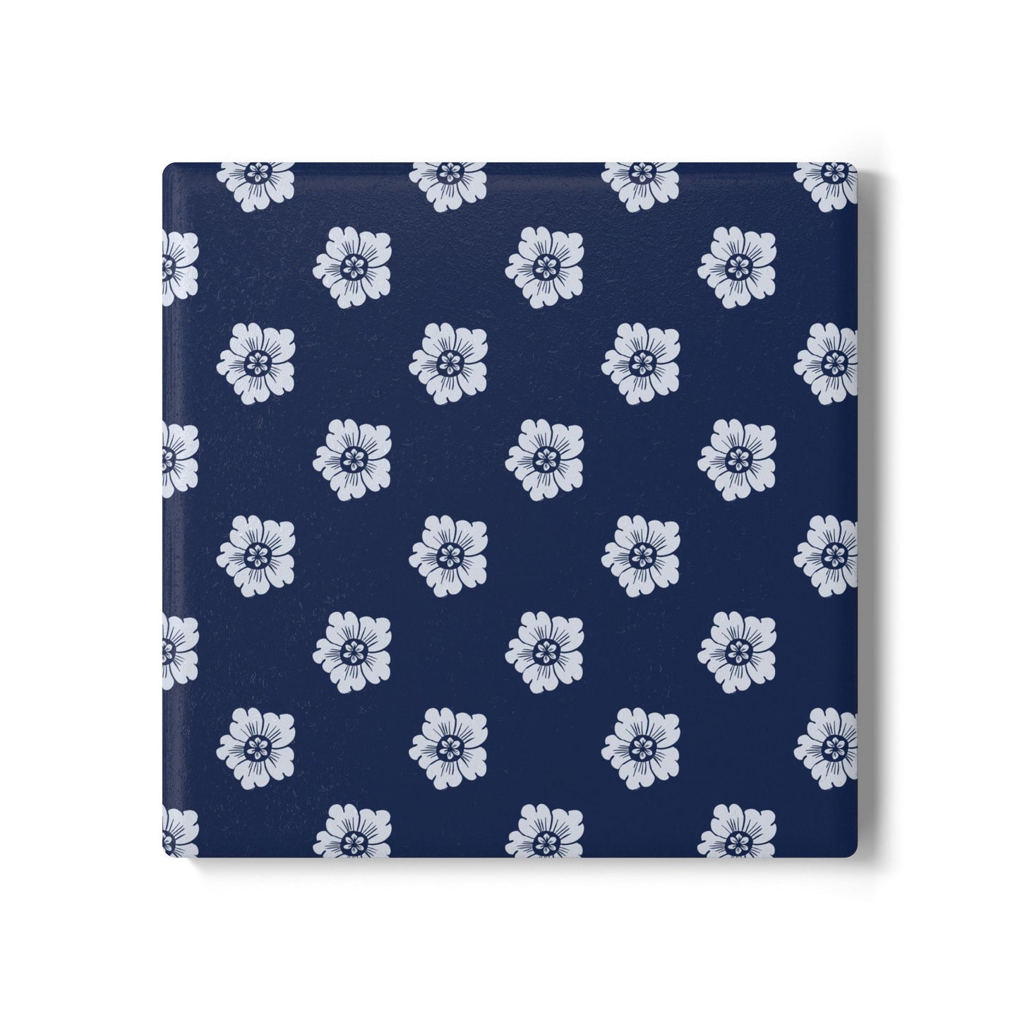 Indigo Florette Ceramic Coasters