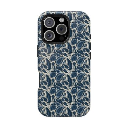 Paisley Phone Case - Dark Blue