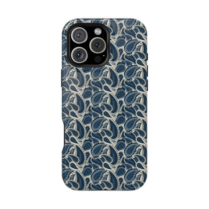 Paisley Phone Case - Dark Blue