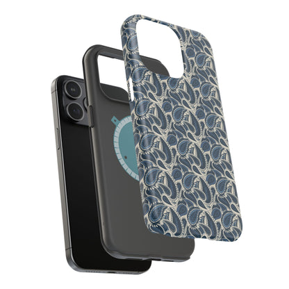 Paisley Phone Case - Dark Blue
