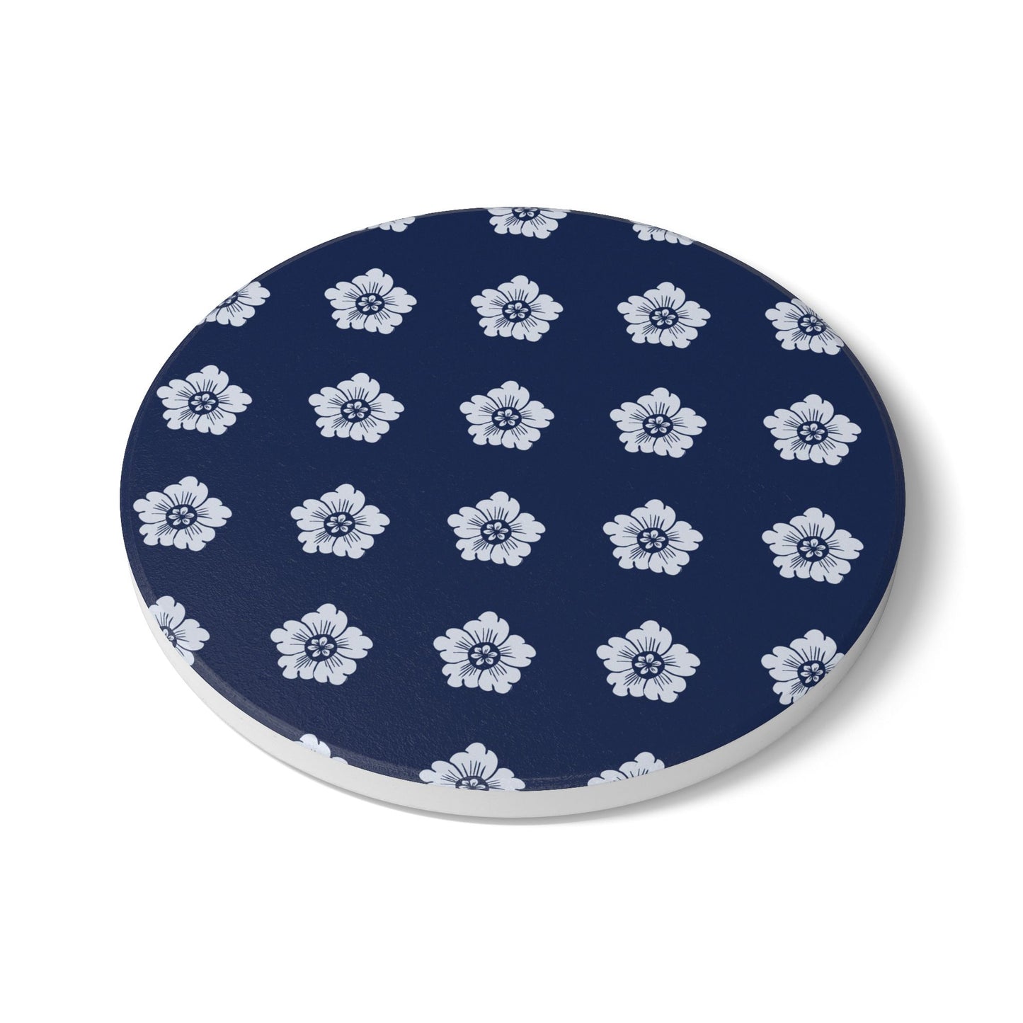 Indigo Florette Ceramic Coasters
