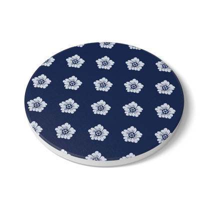Indigo Florette Ceramic Coasters