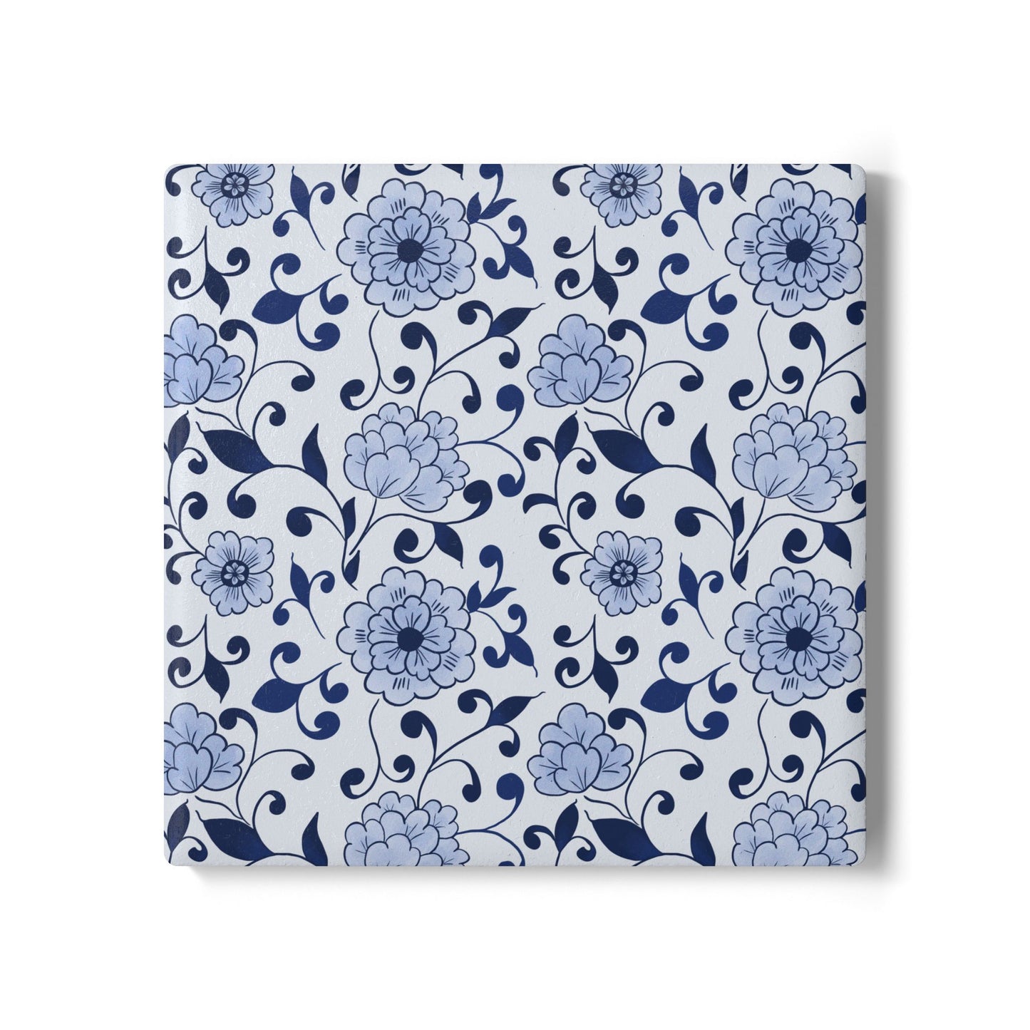 Indigo Garden Ceramic Coasters
