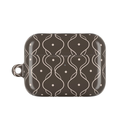 Soft Wave AirPod Case - Brown