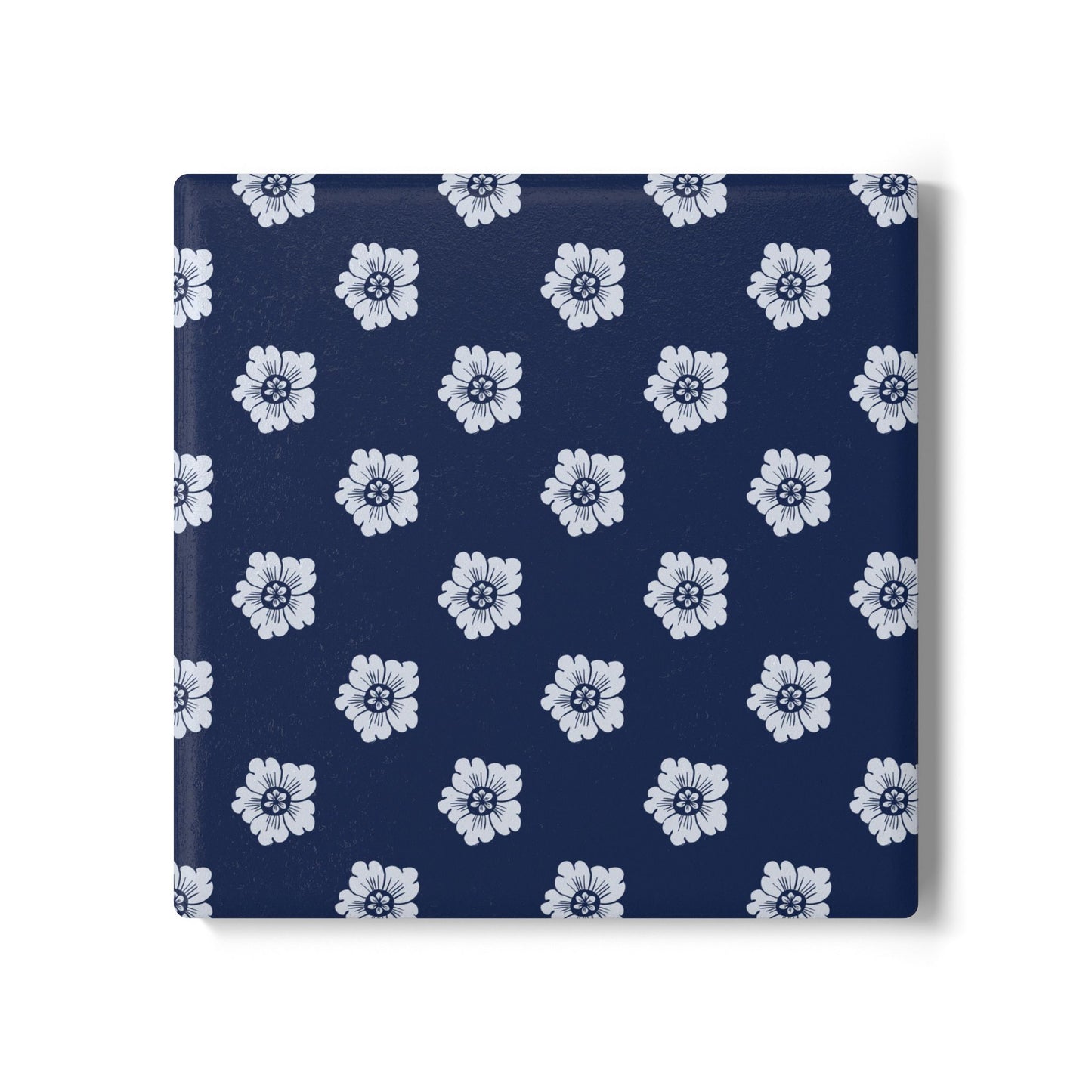 Ceramic Coasters | Indigo Florette