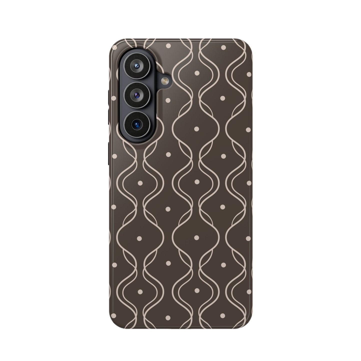 Soft Wave Samsung Phone Case - Brown