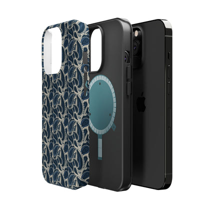 Paisley Phone Case - Dark Blue
