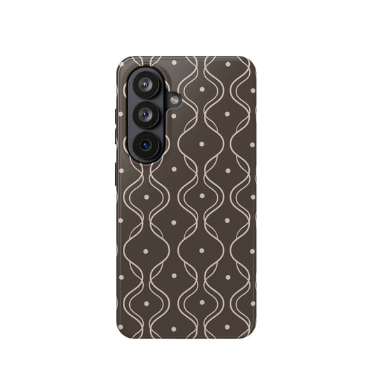 Soft Wave Samsung Phone Case - Brown