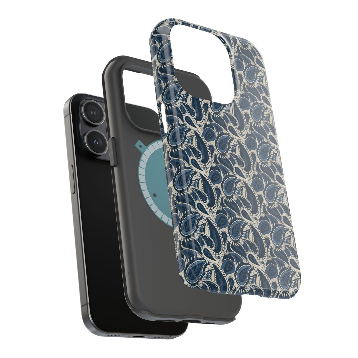 Paisley Phone Case - Dark Blue