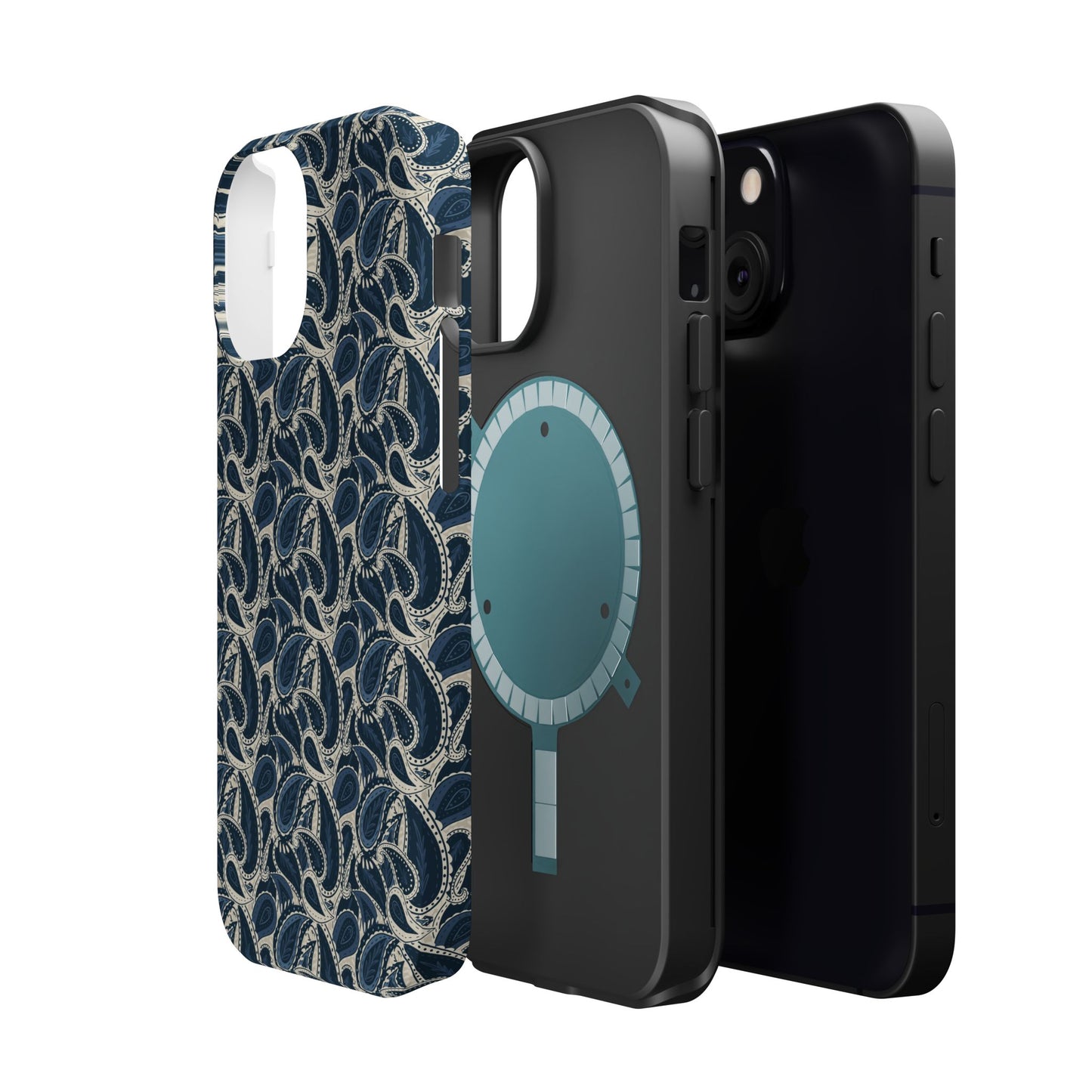 Paisley Phone Case - Dark Blue