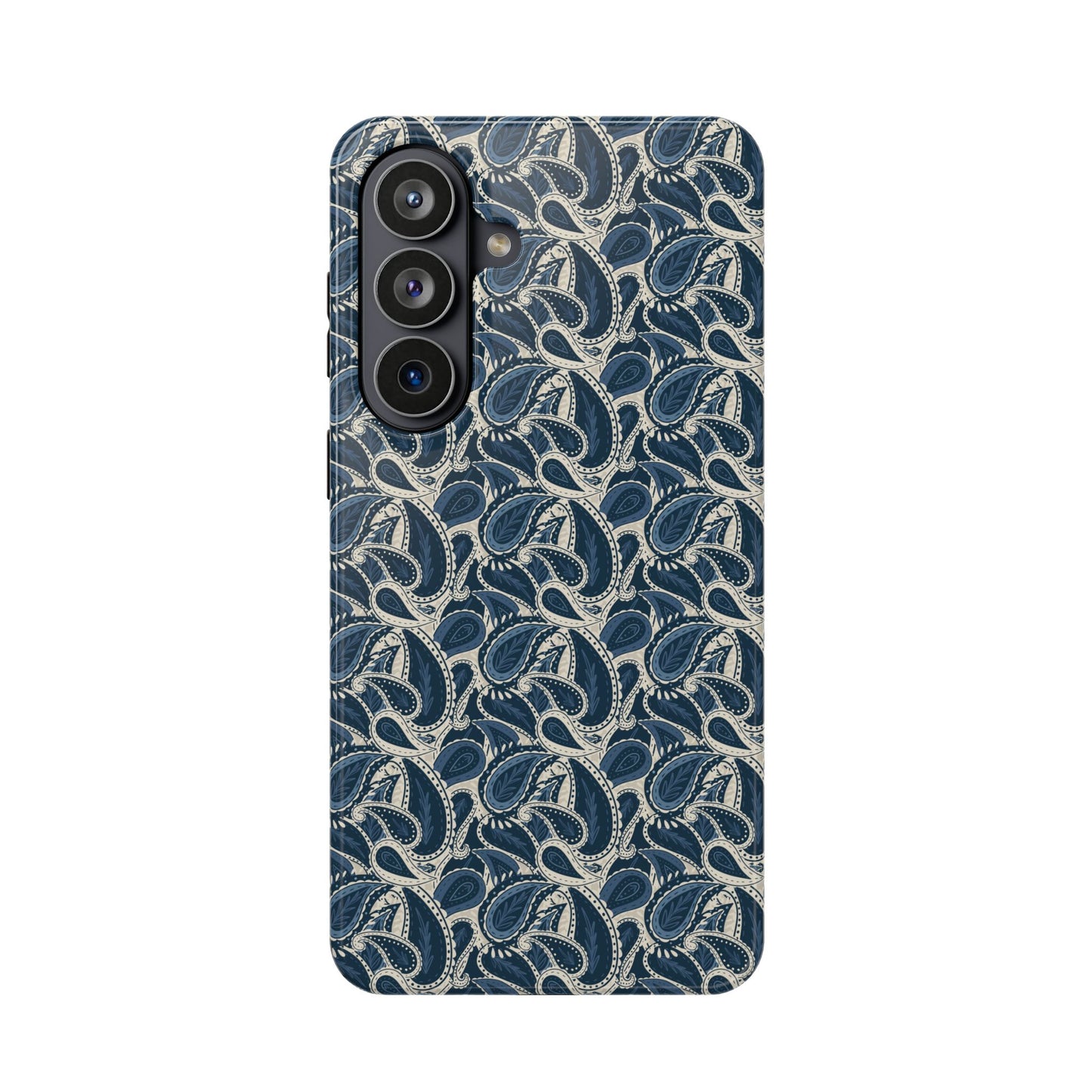 Paisley Samsung Phone Case - Dark Blue