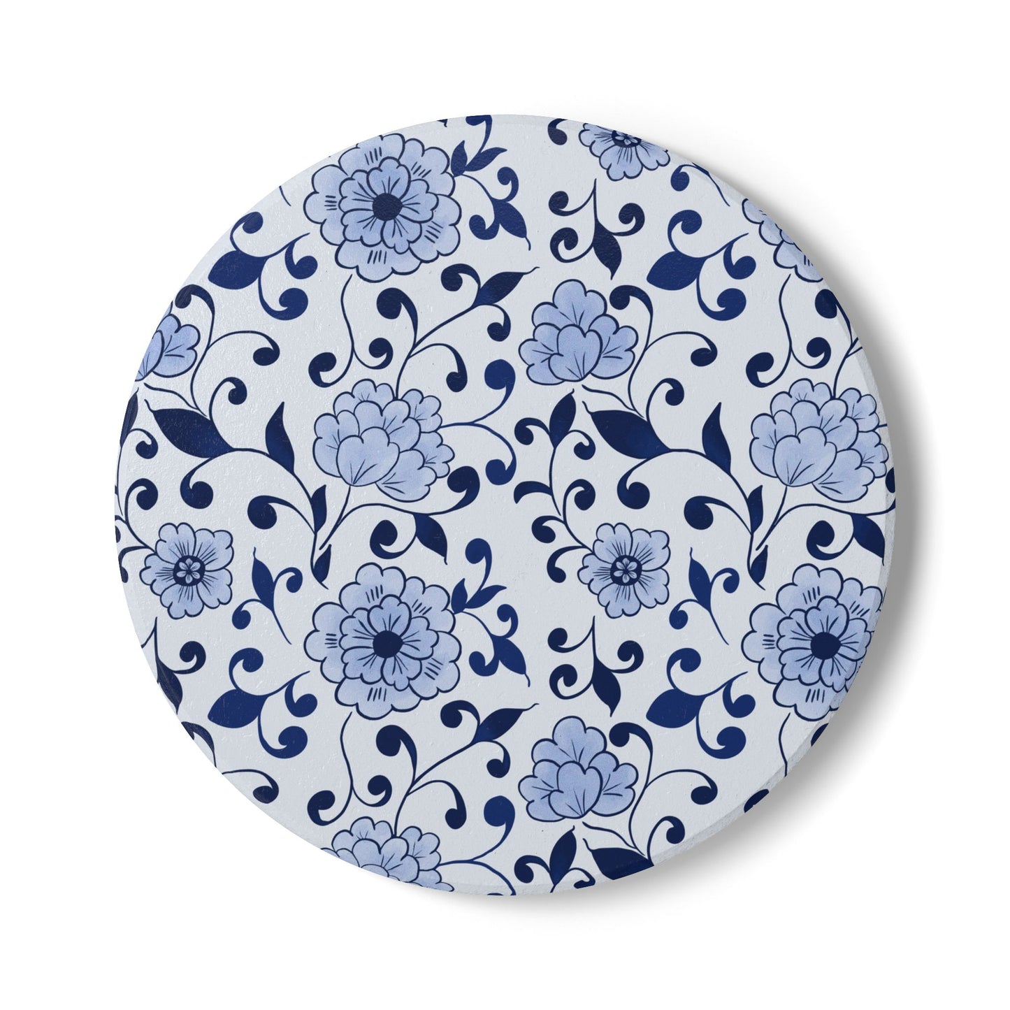 Indigo Garden Ceramic Coasters