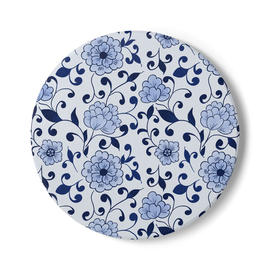 Indigo Garden Ceramic Coasters