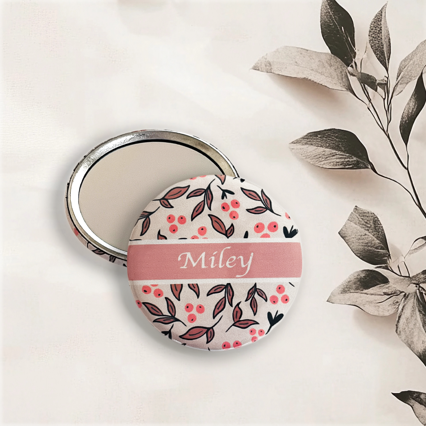 Personalized Pocket Mirror | Willow Sprig