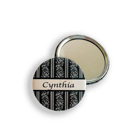 Personalized Pocket Mirror | Midnight Garden