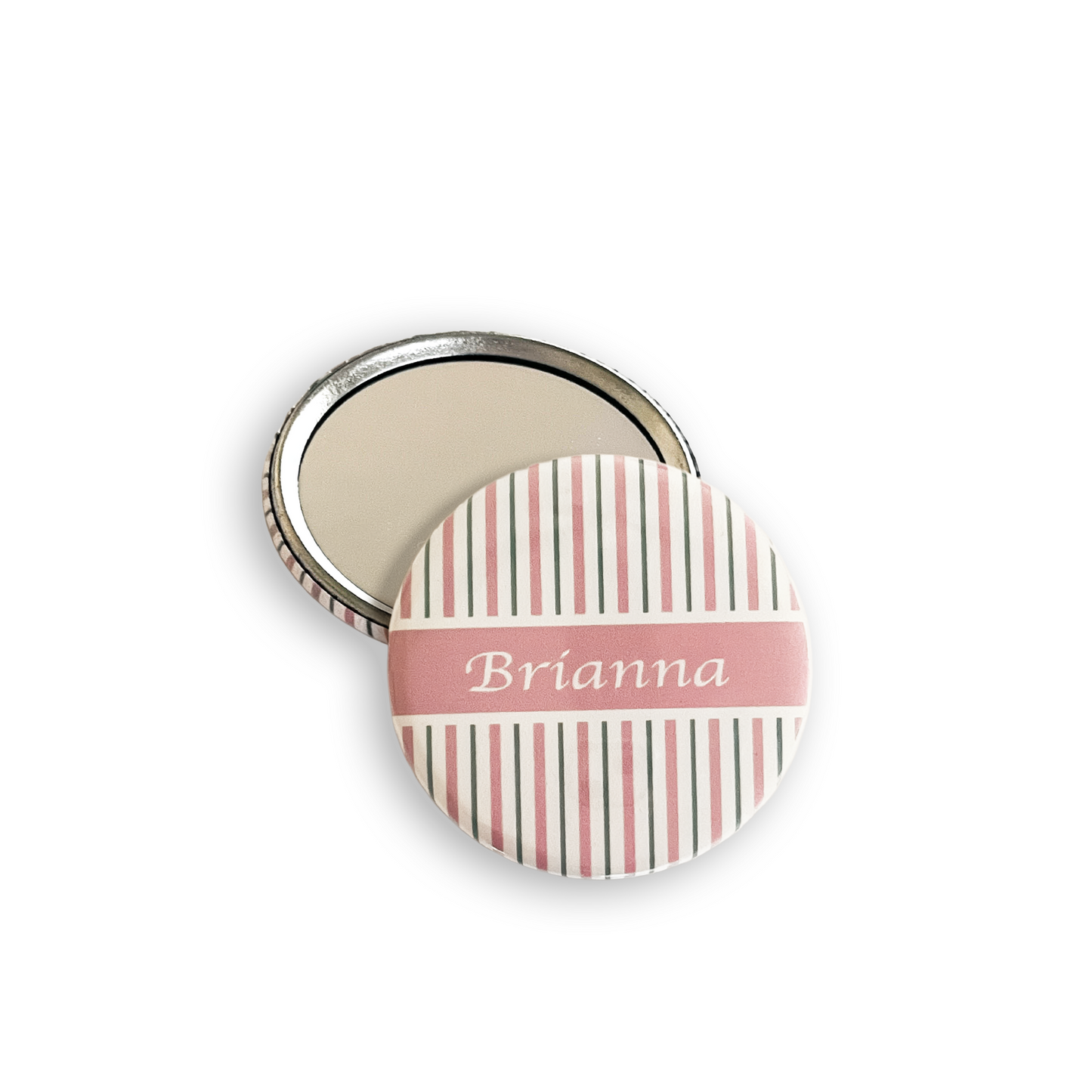 Personalized Pocket Mirror | Stripes
