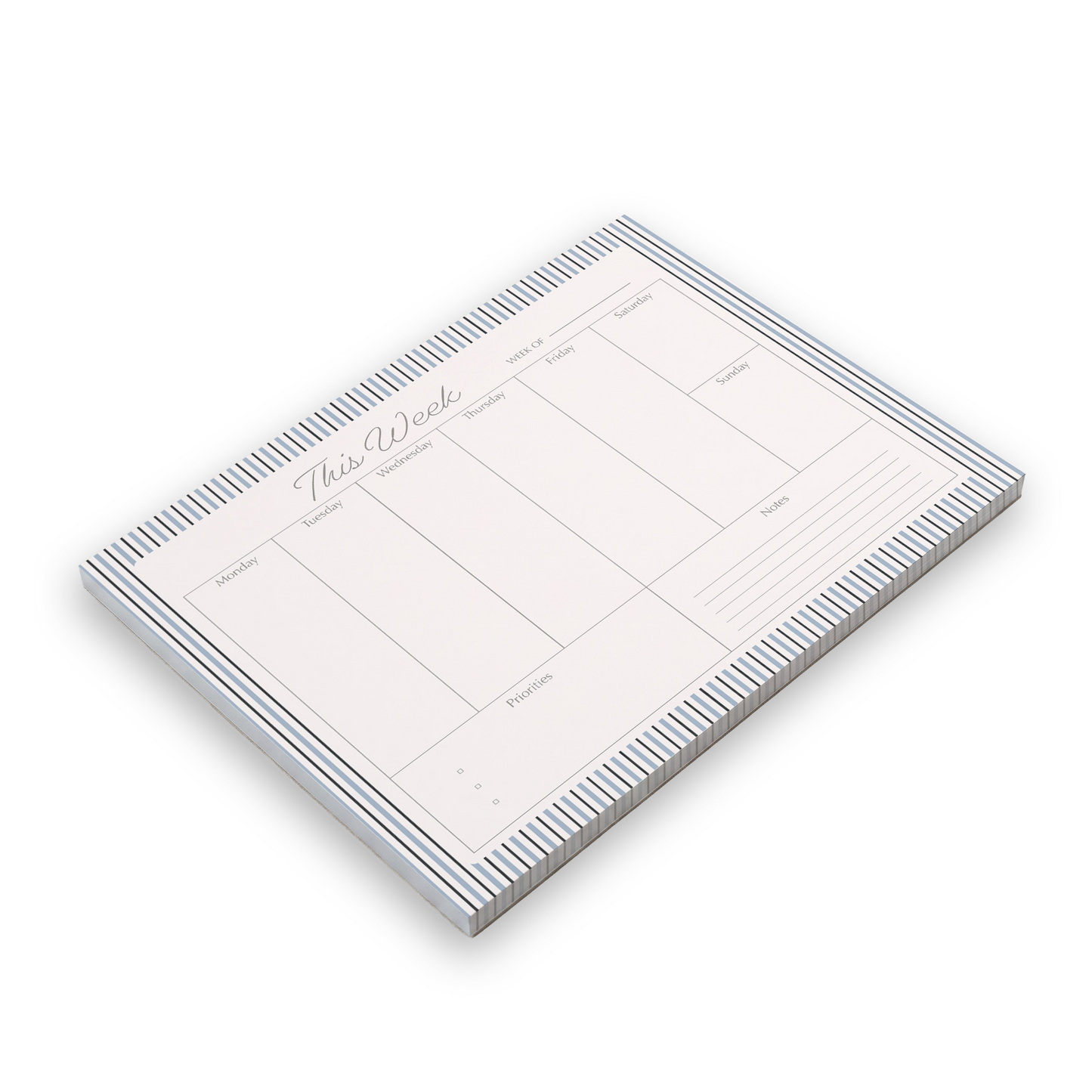 Weekly Desk Pad | Stripes