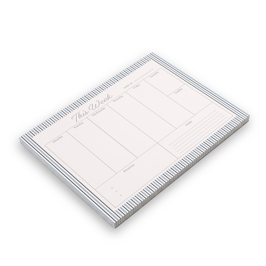 Weekly Desk Pad | Stripes